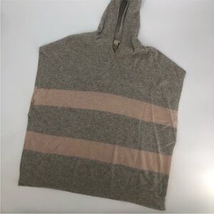 White + Warren 100% Cashmere Poncho Hoodie—Size M/L